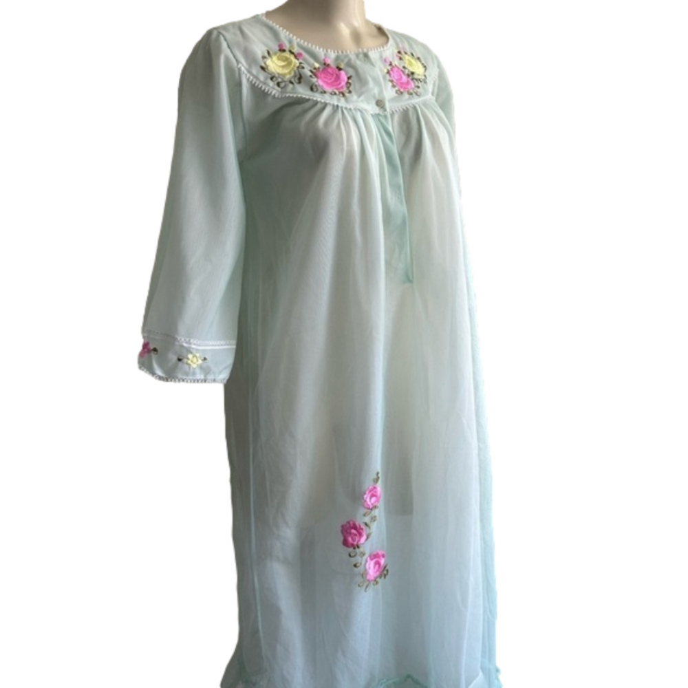 Vintage floral nightgown M /L ?